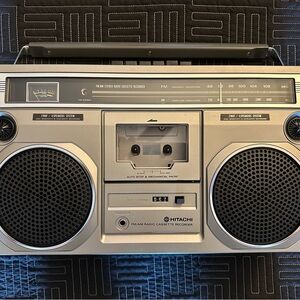 Vintage Hitachi TRK 7500 AM FM Cassette Boombox Fully Operational (NOS)